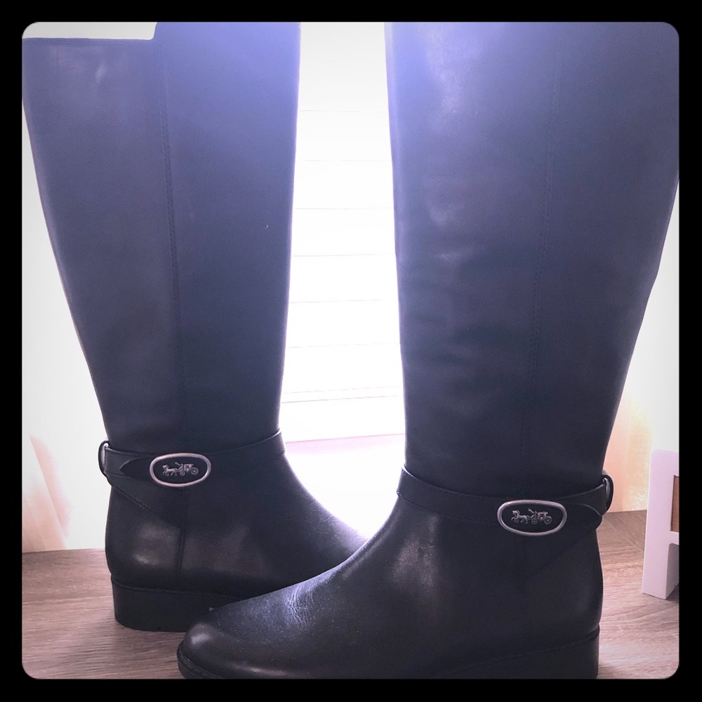 Bran new Coach Leather Riding Boots